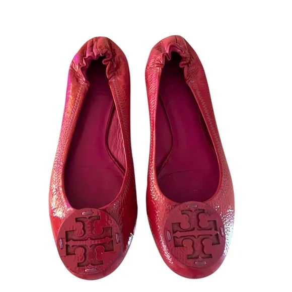 Tory Burch Red Flats - Picture 2 of 7